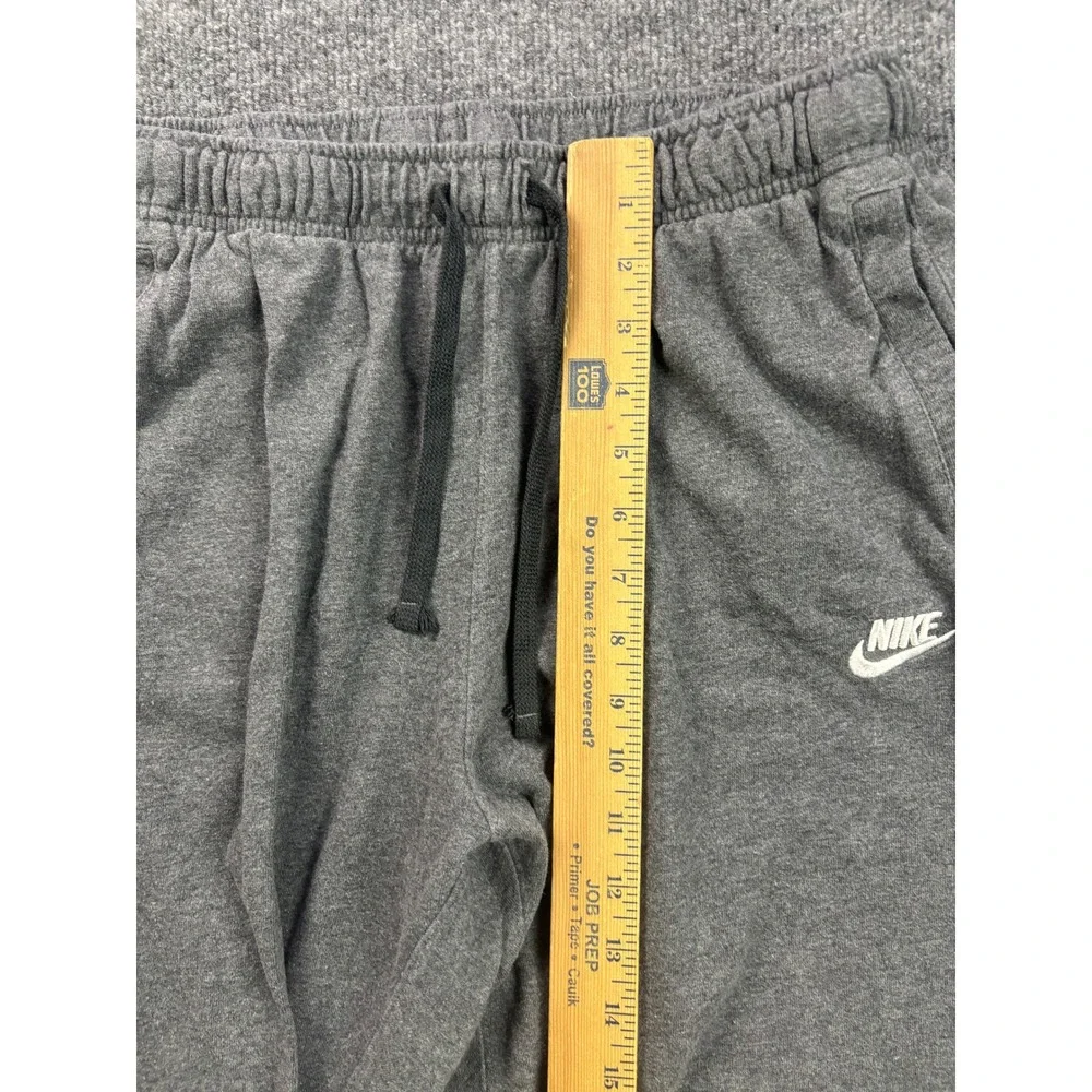 Nike Jogger Sweatpants Mens Large Gray Cotton Drawstring Athletic